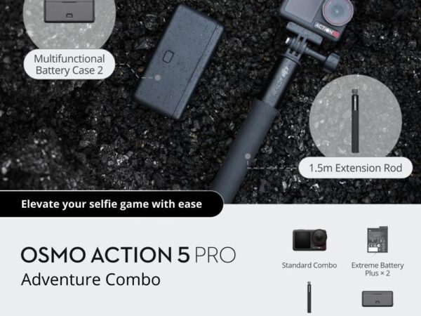 ELKO: 1447282 DJI Osmo Action 5 Pro Adventure Combo actionkaamera