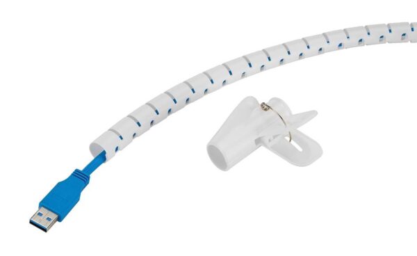 Neomounts kaablikate spiraal 15mm valge