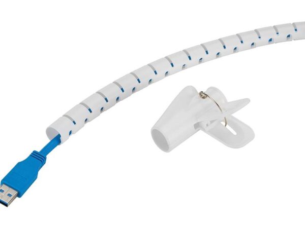 Neomounts kaablikate spiraal 15mm valge