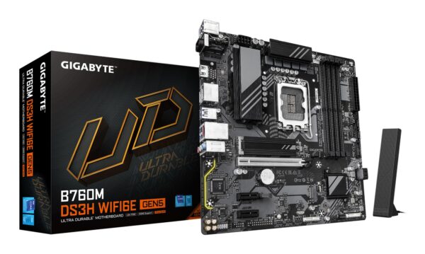 ELKO: 1447473 Gigabyte B760M DS3H WiFi Gen5 DDR5 emaplaat