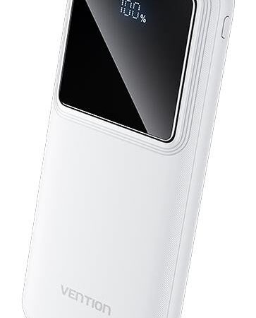 Vention akupank 10000mAh 22.5W USB valge FHKW0