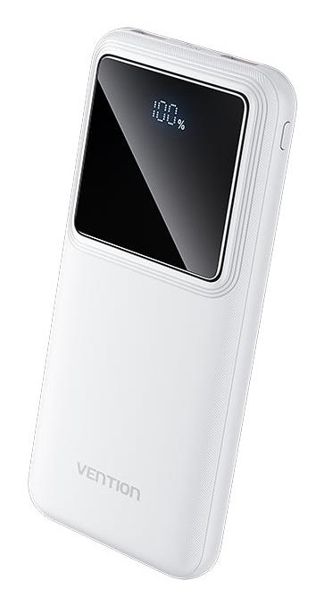 Vention akupank 10000mAh 22.5W USB valge FHKW0