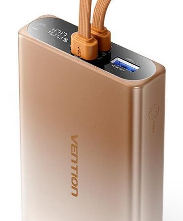 Vention akupank 10000mAh 22.5W kuldne FHZJ0
