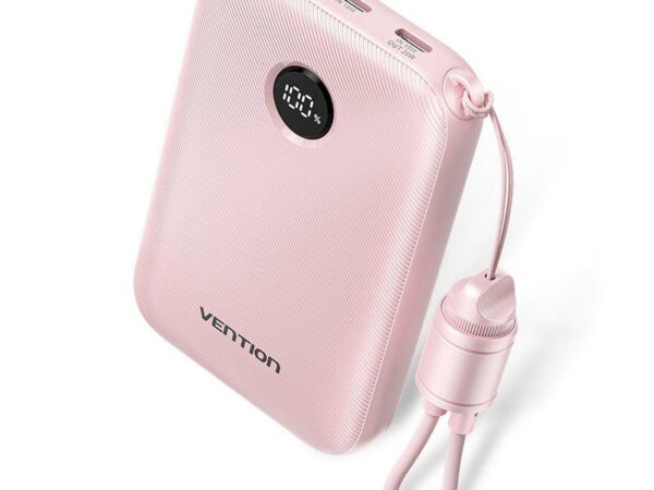 Vention akupank 10000mAh 22.5W roosa FKAP0-C
