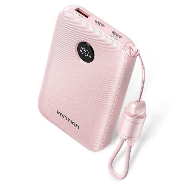 Vention akupank 10000mAh 22.5W roosa FKAP0-C
