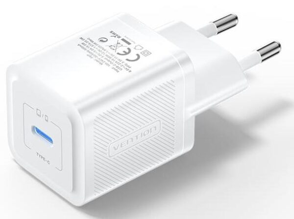 Vention seinlaadija USB-C 20W valge