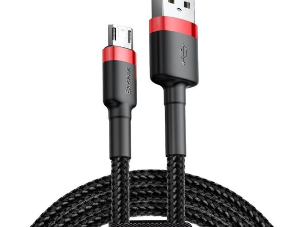 14475_1 Baseus Cafule Micro USB kaabel 1.5A 2m (Punane+Must)