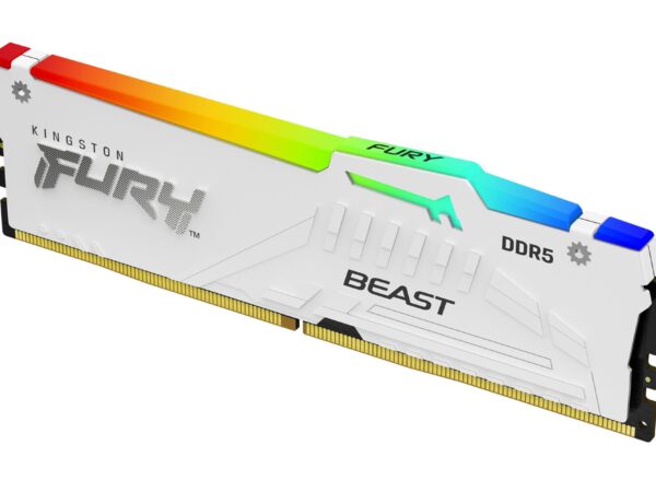Kingston Fury Beast RGB White 32GB DDR5-6000 mälu valge
