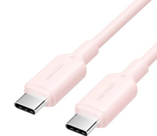 ELKO: 1447806 Vention | USB-C to USB-C kaabel | TRCPF | 1m | Roosa