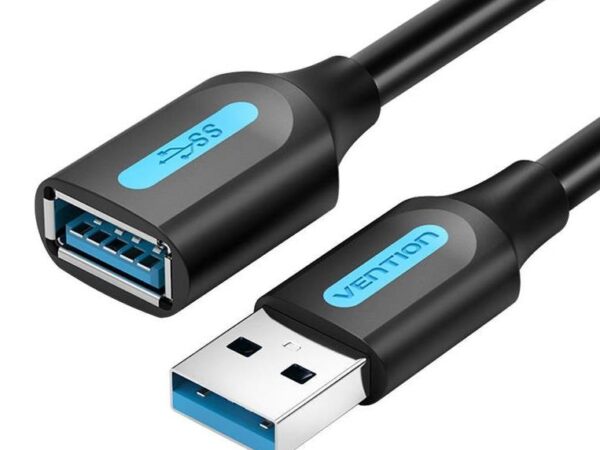 ELKO: 1447820 Vention | USB3.0 male-female pikendus 0.5m | Black | CBHBD