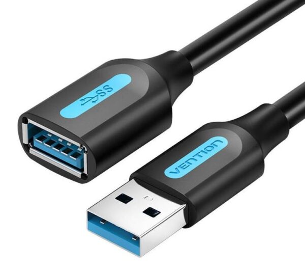 ELKO: 1447820 Vention | USB3.0 male-female pikendus 0.5m | Black | CBHBD