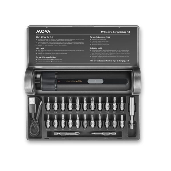 MOVA elektriline kruvikeeraja 4V 8Nm MSD008