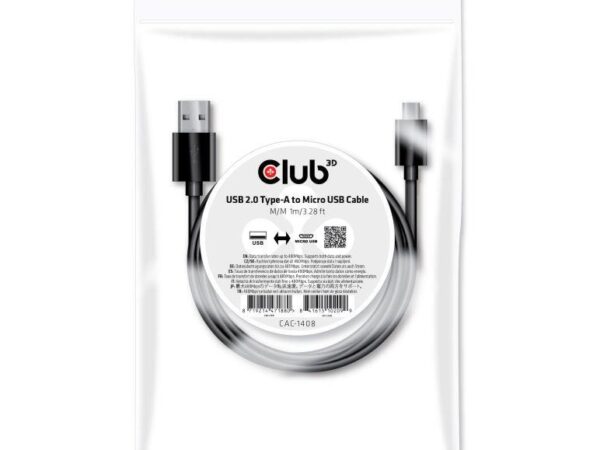 ELKO: 1448314 Club 3D | USB to Micro USB kaabel | CAC-1408 | 1m