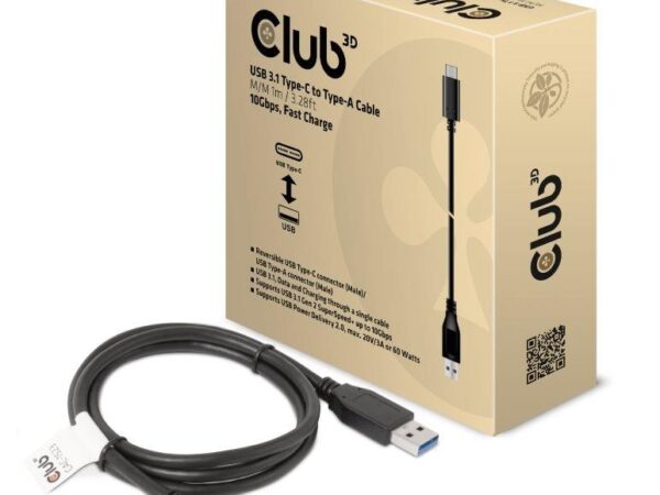Club 3D | USB-C to USB3.1 kaabel | CAC-1523 | 1m