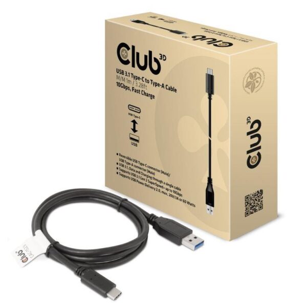 Club 3D | USB-C to USB3.1 kaabel | CAC-1523 | 1m