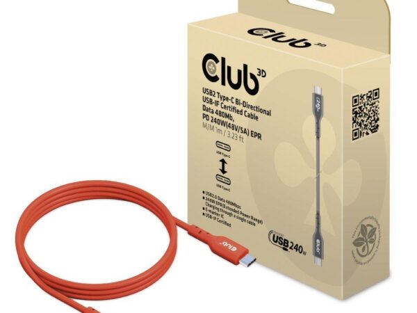 ELKO: 1448346 Club 3D | USB-C to USB-C kaabel | CAC-1511 | 1m