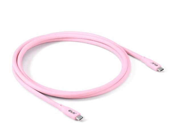 Club 3D | USB-C to USB-C kaabel | CAC-3002 | 2m | Roosa