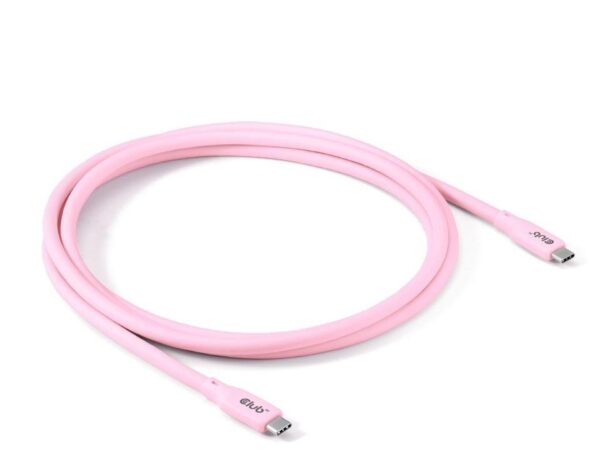Club 3D | USB-C to USB-C kaabel | CAC-3002 | 2m | Roosa