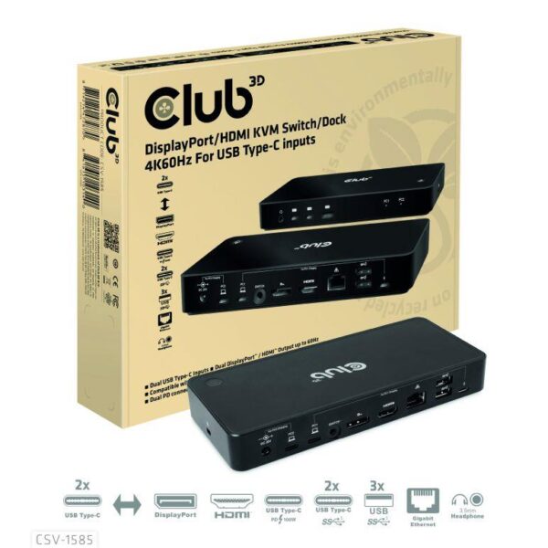 Club3D CSV-1585 USB-C docking station (120W)