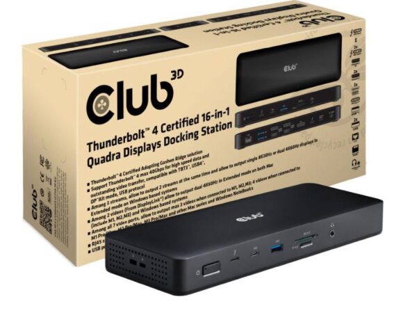 ELKO: 1448459 Club3D Thunderbolt dokk 16in1 CSV-1583