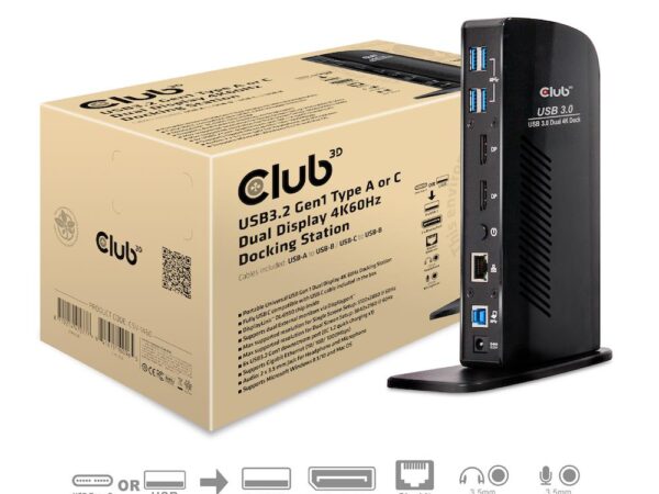 ELKO: 1448476 Club3D CSV-1460 USB dokk