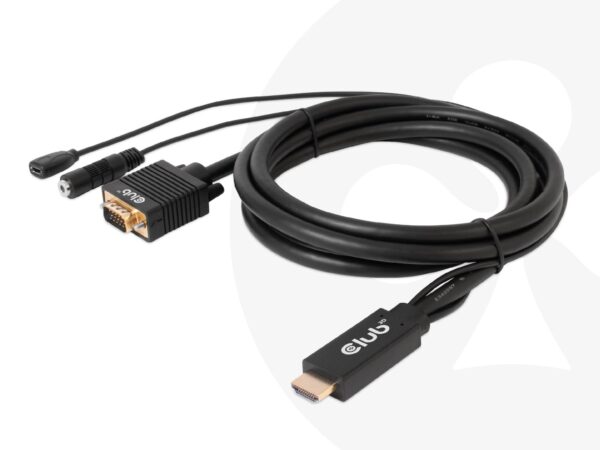 Club3D HDMI to VGA kaabel 2m CAC-1712