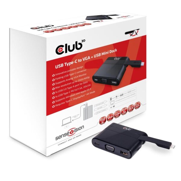 Club3D USB-C dokkimisjaam 60W CSV-1532