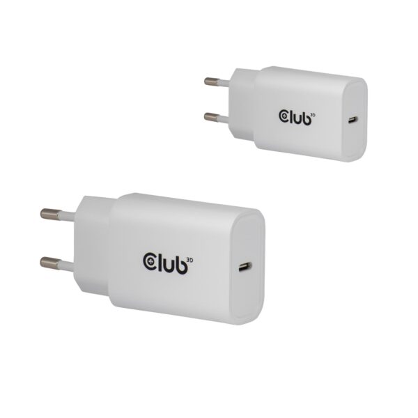 Club3D seinalaadija USB-C 30W 2 tk valge CAC-3020