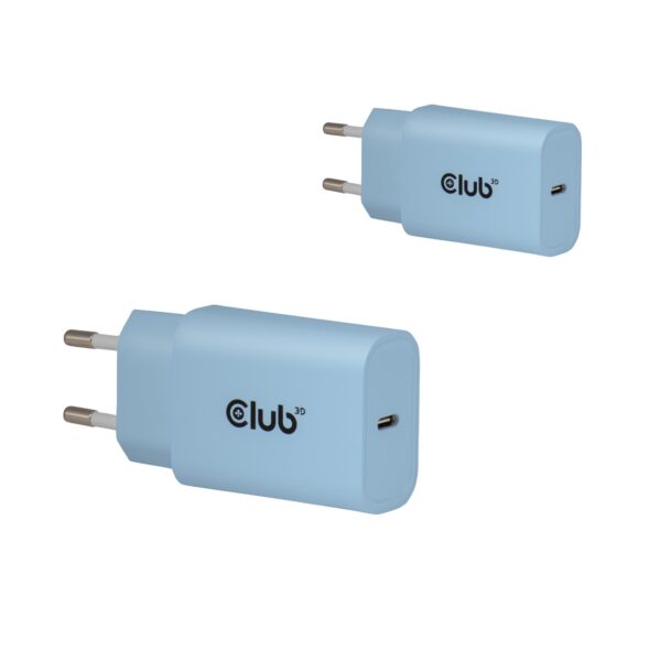 Club3D seinalaadija USB-C 30W 2 tk sinine CAC-3022