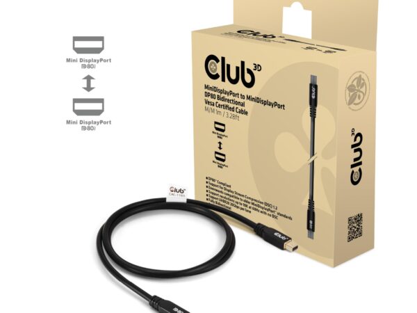 Club3D Mini DisplayPort to Mini DisplayPort kaabel 1m CAC-1165