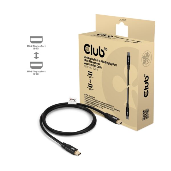 Club3D Mini DisplayPort to Mini DisplayPort kaabel 1m CAC-1165