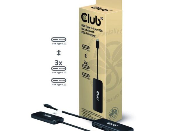 Club3D USB-C jaotur 4-port CSV-1548