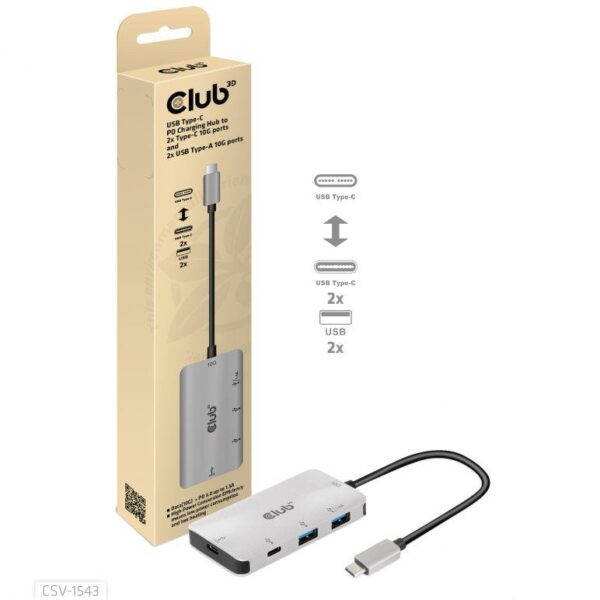 Club3D USB-C jaotur PD Charging CSV-1543
