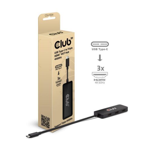 Club3D USB-C jaotur Triple HDMI CSV-1554