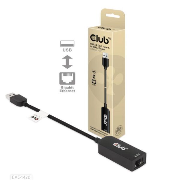 Club3D USB 3.2 to RJ45 adapter CAC-1420