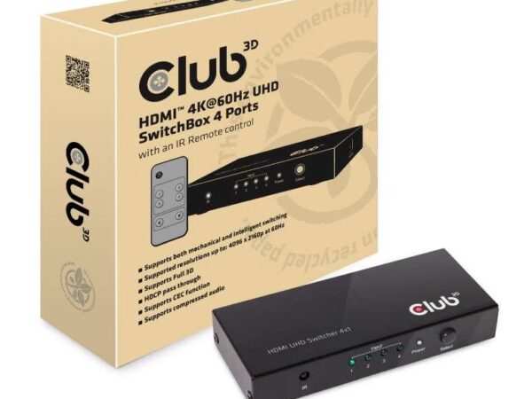 Club3D HDMI lüliti 4-port CSV-1370