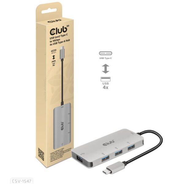 Club3D USB-C to USB jaotur 4-port CSV-1547