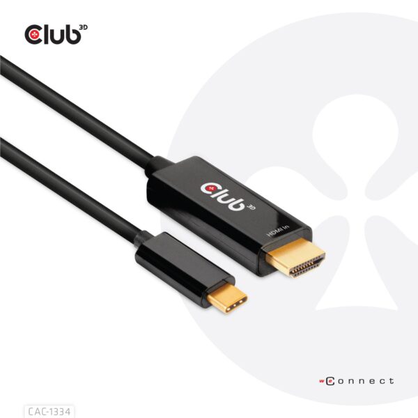Club3D HDMI to USB-C kaabel 1,8m CAC-1334