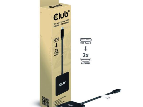 Club3D USB-C to HDMI jaotur 2-port MST CSV-1558