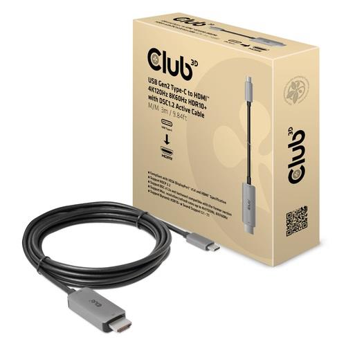 Club3D USB-C to HDMI kaabel 3m CAC-1587