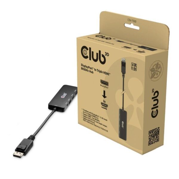 Club3D DisplayPort to HDMI adapter Triple CSV-7330