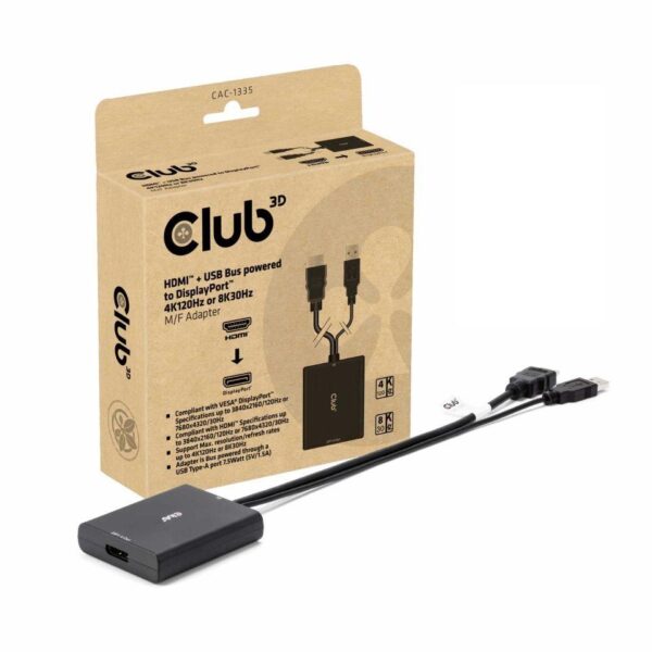 Club3D DisplayPort adapter DP to USB HDMI