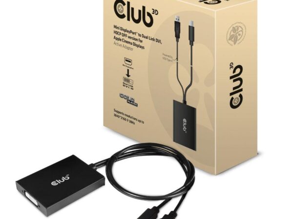 ELKO: 1448594 Club 3D Mini DisplayPort DVI adapter aktiivne CAC-1130-A