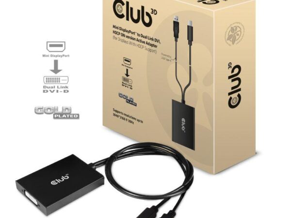 ELKO: 1448595 Club 3D Mini DisplayPort DVI-I adapter aktiivne CAC-1130