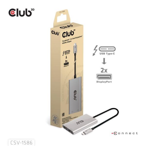 Club3D thunderbolt to displayport adapter CSV-1586