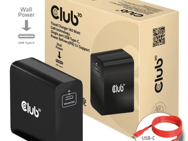 ELKO: 1448601 USB-C laadija Club3D GaN 140W