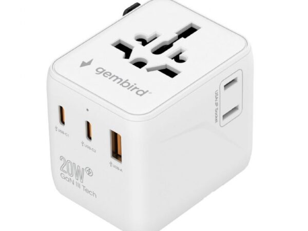 ELKO: 1449328 Gembird reisiadapter 20W valge TPA-1A2C20-01-W
