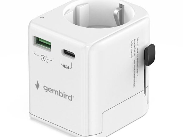 ELKO: 1449330 Gembird toiteadapter maandusega 20W valge TPA-EU1A1C20-01-W