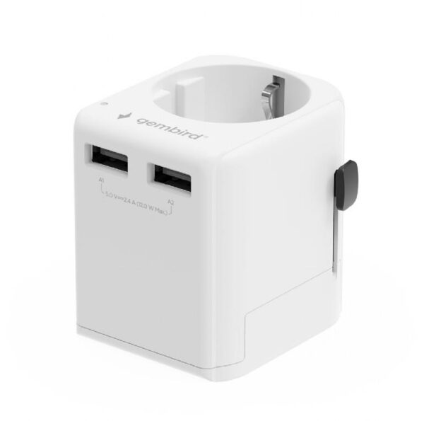 ELKO: 1449331 Gembird EU universaaladapter 12W valge