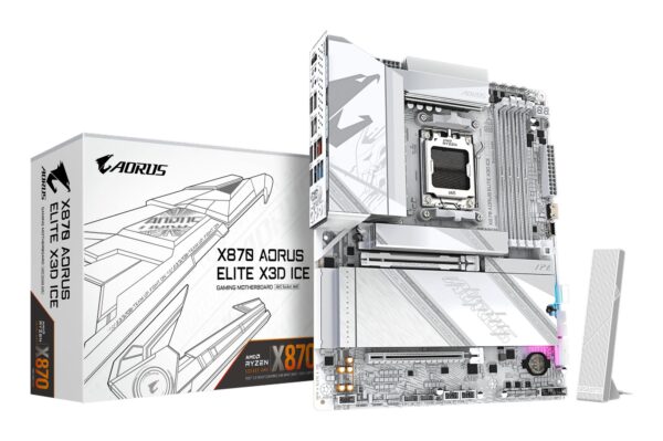 Gigabyte X870 A Elite X Ice emaplaat